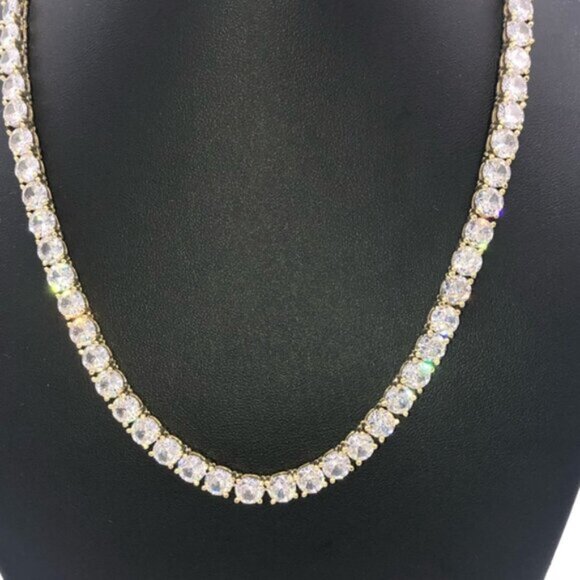 18k 72ct Tennis Necklace - Picture 2 of 12